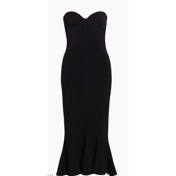Norma Kamali Strapless Corset Dress with Sweetheart Neckline - Picture 3 of 4